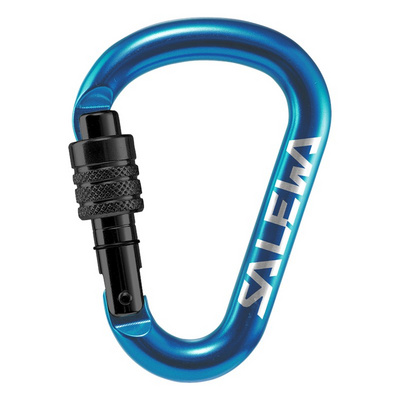 Salewa HMS Screw G2 karabiner (Maat M, Blauw)