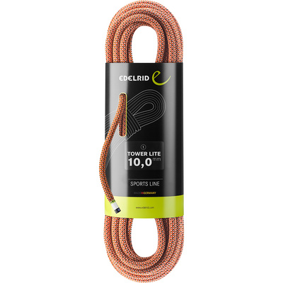 Edelrid Tower Lite 10.0 klimtouw (Maat 60M, Oranje)