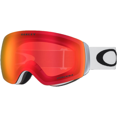 Oakley Lunettes de ski Flight Deck XM Prizm Factory (taille One Size, Blanc)