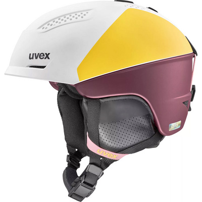 Uvex Dames Ultra Pro Skihelm (Maat 51-55CM, Geel)