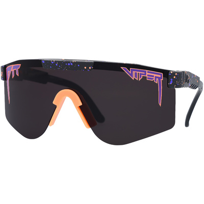 Pit Viper The Original - Leonardo Polarized Sportbril (Maat DOUBLE WIDE, Zwart)