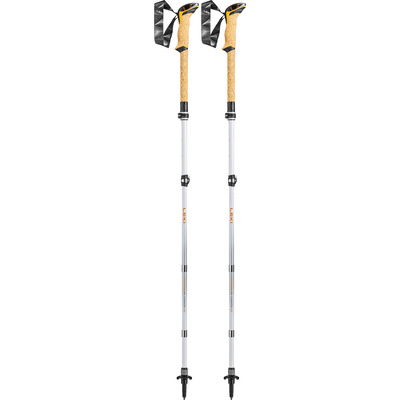 Leki Cressida FX Carbon AS Wandelstokken (Maat 100-120cm, Wit)