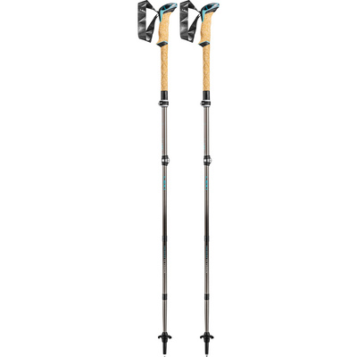 Leki Cressida FX Carbon Wandelstokken (Maat 100-120cm, Bruin)