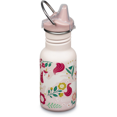 Klean Kanteen Kinderen Classic Narrow Sippy Cap Drinkfles (Maat 355ml, licht roze)