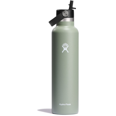 Hydro Flask 21oz Standard Flex Straw Cap Thermosfles (Maat 0.621L, Groen)