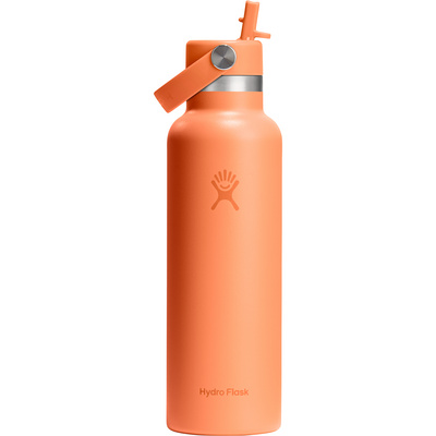 Hydro Flask 21oz Standard Flex Straw Cap Thermosfles (Maat 0.621L, Oranje)