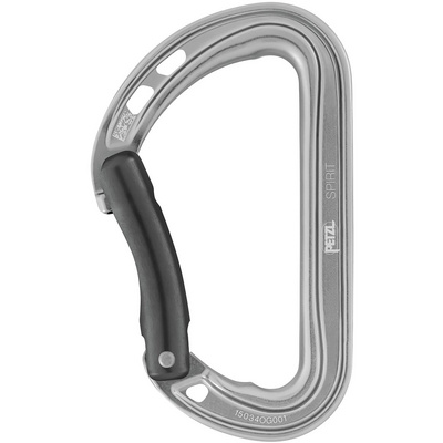 Petzl Spirit Karabiner (Maat One Size, Grijs)