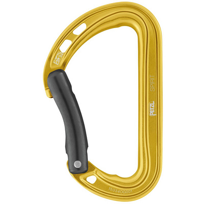 Petzl Spirit Karabiner (Maat One Size, Geel)