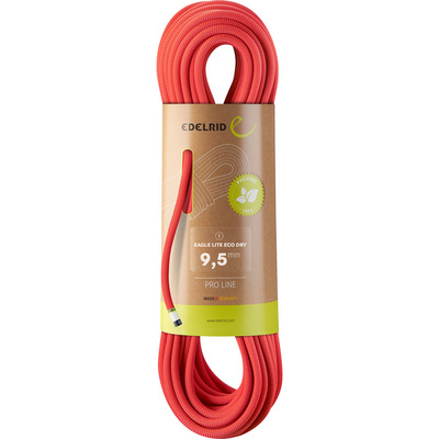 Edelrid Eagle Lite Eco Dry 9,5mm Klimtouw (Maat 60M, Oranje)