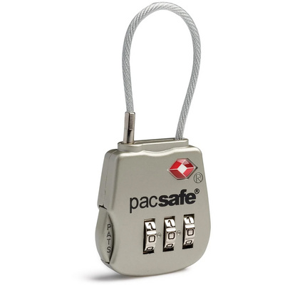 Pacsafe Prosafe 800 Combination Cable Padlock (taille One Size, Argent)