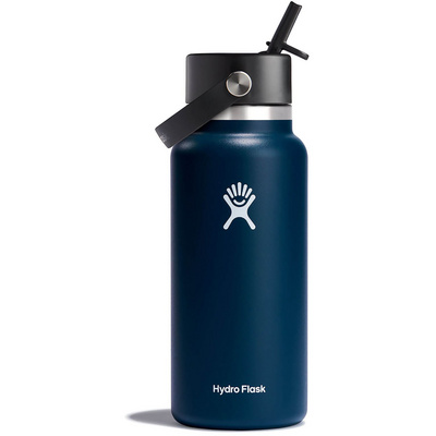 Hydro Flask 32oz Wide Flex Straw Cap Thermosfles (Maat 0.946L, Blauw)