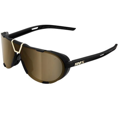 100% Westcraft Mirror Lens Sportbril (Maat One Size, Zwart)