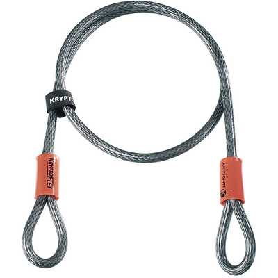 Kryptonite KryptoFlex 710 geluste eindluskabel (Maat 10mm/220cm, Grijs)