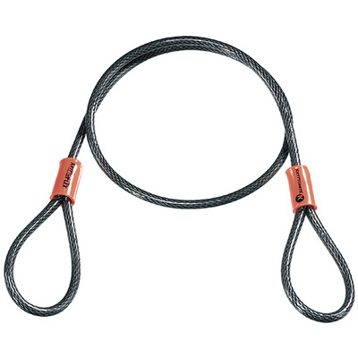 Kryptonite KryptoFlex 525 luskabel met geluste uiteinden (Maat 5mm/76cm, Grijs)
