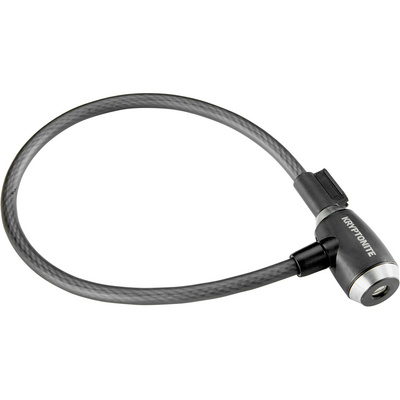 Kryptonite Antivol vélo KryptoFlex 1265 Key Cable (taille 65cm, Noir)