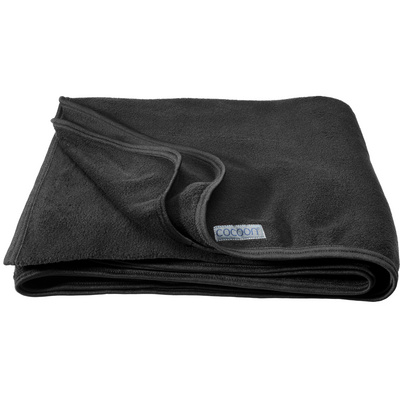Cocoon Fleece Deken (Maat 200x160 cm, Zwart)