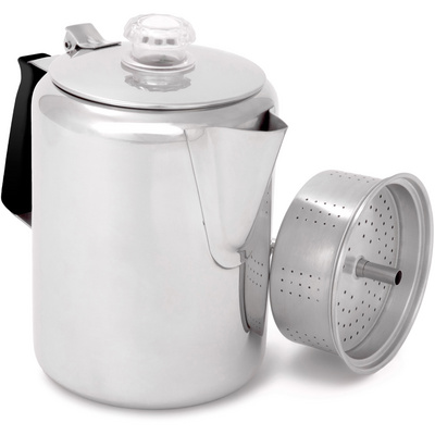 GSI Glacier Stainless 9 Beker met siliconen greep (Maat 1.3L, Zilver)
