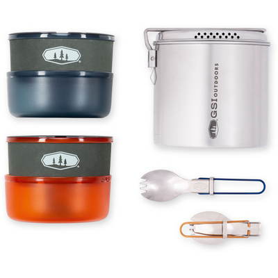 GSI Glacier Stainless Dualist Kookgerei (Maat ONE SIZE, Meerkleurig)