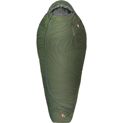 Grüezi Bag Biopod Wolle Survival Ice XXL Slaapzak (Maat MAX. 200CM, Olijf)