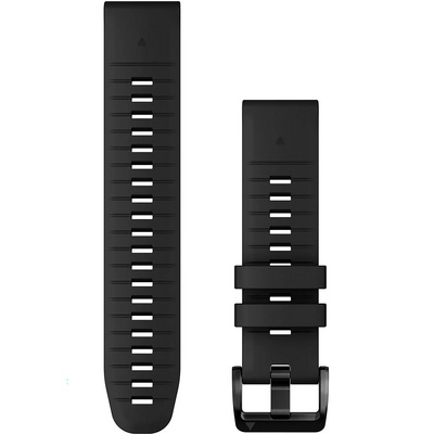 Garmin Quickfit Silikon 22 Polsband (Maat One Size, Zwart)