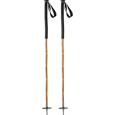 Kang Bamboo Freeride Skistokken (Maat 105CM, Zwart)