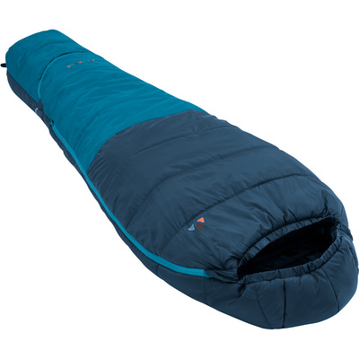 Vaude Kinderen Alpli Adjust 400 II Syn Slaapzak (Maat MAX. 135CM , Blauw)