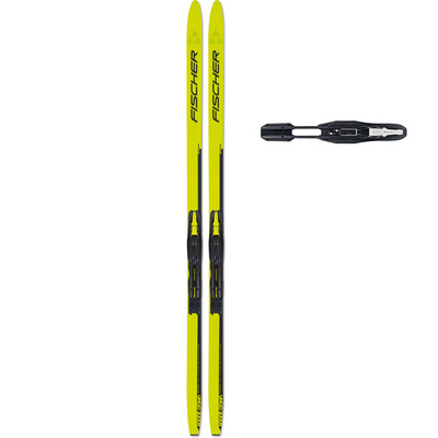 Fischer Kinderen Sprint Crown+Bdg Tour Step-In Lfp Klassiekerset 23/24 (Maat 120CM, Geel)