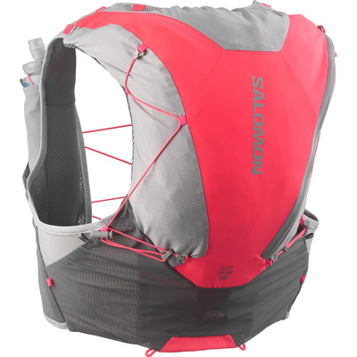 Salomon Adv Skin 12 Set Trailrunningrugzak (Maat 12L | L, Grijs)