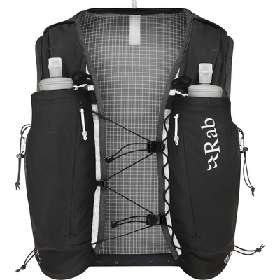 Rab Gilet de trail running Veil 12 (taille 12L | S, Noir)