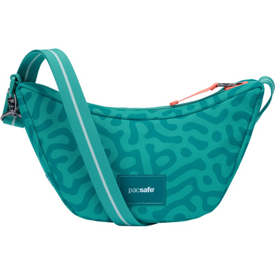 Pacsafe crossbodytas blauw