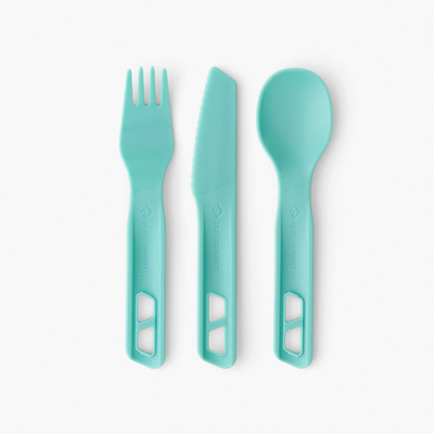 Sea to Summit Passage Cutlery 3-persoons set (Maat 3 Teile, Turquoise)