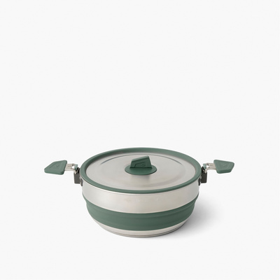 Sea to Summit Detour Stainless Steel Collapsible 3l Pan (Maat 3L, Groen)