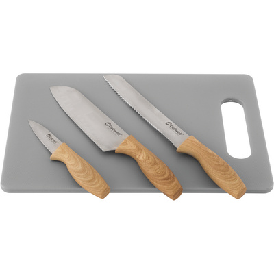 Outwell Caldas-Messet met snijplank (Maat One Size, Grijs)