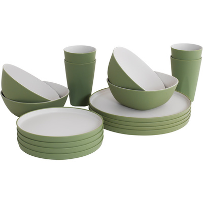 Outwell Gala 4 Personen Bestek-Set (Maat ONE SIZE, Groen)