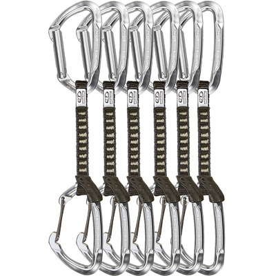 Climbing Technology Lime M-UL 6-Pack Klimsetjes (Maat 12CM, Zilver)