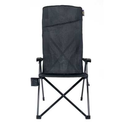 Uquip Justy XL Campingstoel (Maat One Size, Zwart)