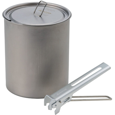 Soto Titanium Pot met Micro Lifter (Maat 1.1L, Zilver)