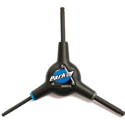 Park Tool AWS-8 4/5/6 Clé en Y (taille One Size, Noir)