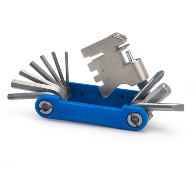 Park Tool MTB-5 Rescue Tool Mini vouwgereedschap (Maat One Size, Blauw)