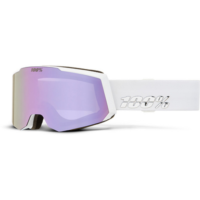 100% Snowcraft S Skibril (Maat One Size, Wit)