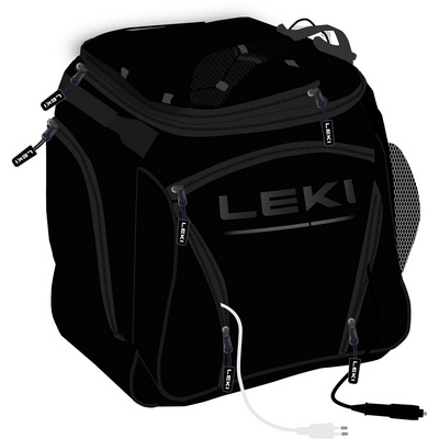 Leki Sac à chaussures de ski Hot (heatable) (taille 25x43x38cm, Noir)