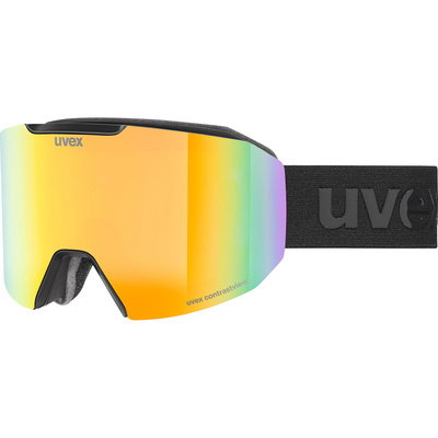 Uvex Evidnt ATTRACT S Skibril (Maat ONE SIZE, Zwart)