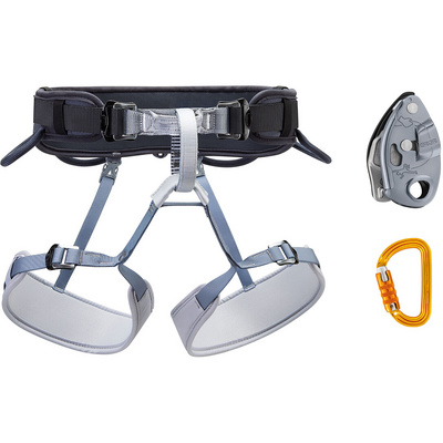 Petzl Corax Grigri Sm’D Klimset (Maat 76-107CM, Grijs)