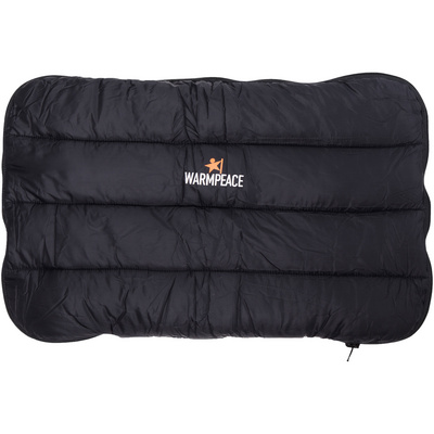 Warmpeace Down Zip Kussen (Maat ONE SIZE, Zwart)