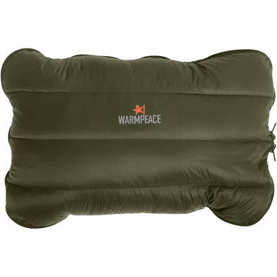 Warmpeace Down Zip Kussen (Maat ONE SIZE, Olijf)