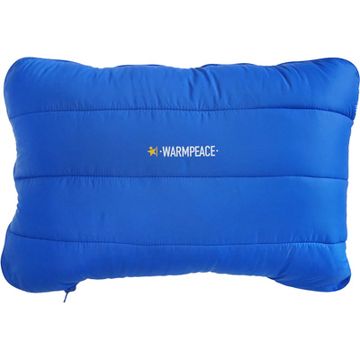 Warmpeace Down Zip Kussen (Maat One Size, Blauw)