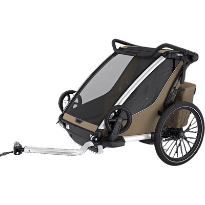 Thule Chariot Cross 2 Double Kinderaanhanger (Maat One Size, Groen)