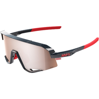 100% Slendale HiPER Crimson-Silver Lens Sportbril (Maat ONE SIZE, Zwart)
