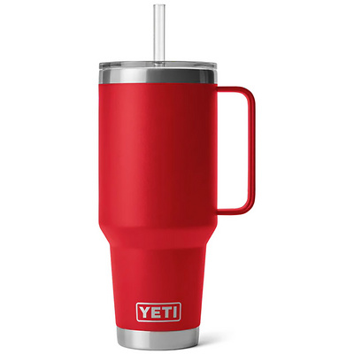 Yeti Coolers Rambler 42oz Straw Thermosbeker (Maat 1.2L, Rood)