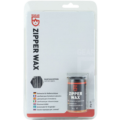 GearAid Zipper Wax (Maat 20 g, Zwart)